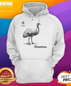 Good G is for Goanna hoodie featuring a vibrant design with a goanna illustration on a cozy fabric.