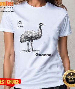 Good G Is For Goanna Ladies Tee featuring a stylish goanna graphic on a trendy womens shirt.