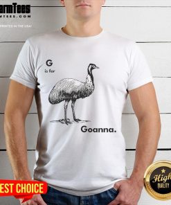 Good G Is For Goanna T-Shirt featuring a colorful goanna graphic on a stylish tee, perfect for reptile lovers.