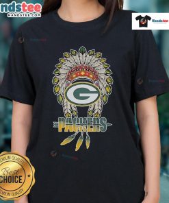Good Green Bay Packers x Native American ladies tee featuring vibrant graphics and a stylish fit for fans.