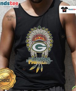 Good Green Bay Packers X Native American tank top featuring vibrant colors and unique design, perfect for game day.