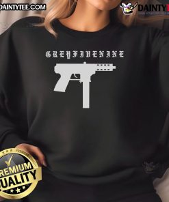 Good Greyfivenine Gun Sweatshirt featuring a stylish design in soft grey fabric, perfect for casual wear.