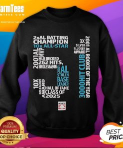 Alt Text: 2025 Ichiro Suzuki Hall of Fame sweatshirt featuring his iconic number 51, perfect for baseball fans and collectors.