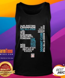 Ichiro Suzuki 51 tank top from Good Hall of Fame 2025 featuring a stylish design for baseball fans.