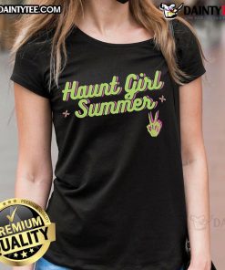 Good Haunt Girl Summer Ladies Tee featuring a stylish graphic design perfect for summer outings and casual wear.