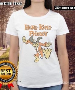 Good Hong Kong Phooey cartoon ladies tee featuring vibrant colors and classic character design, perfect for fans.