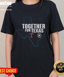 Good Houston Astros and Texas Rangers together for Texas Ladies Tee, showcasing team spirit and style in vibrant colors.