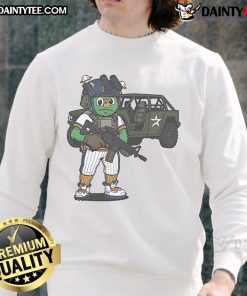 Alt Text: Good Houston Astros Orbit X mascot sweatshirt featuring vibrant colors and playful design for fans.