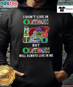 Good I Dont Live In Oregon Hoodie showcasing Oregon pride with sport teams design, perfect for fans and outdoor enthusiasts.