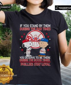 Support the Phillies with this loyal ladies tee, perfect for celebrating the good times and standing through the bad.