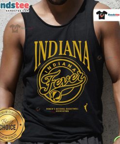Alt Text: Good Indiana Fever WNBA women's national basketball tank top featuring vibrant team colors and logo design.