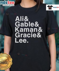 Good Jacob Bannon Ali Gable Kaman Gracie Lee ladies tee featuring a stylish design for casual wear.