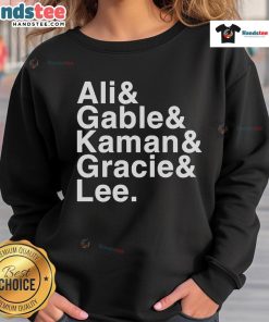 Alt Text: Good Jacob Bannon Ali Gable Kaman Gracie Lee sweatshirt featuring stylish design and vibrant colors.