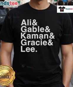 Good Jacob Bannon Ali Gable Kaman Gracie Lee T-Shirt featuring vibrant graphics and unique design for fans.