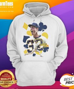 Alt Text: Good Jacob Misiorowski Milwaukee Brewers hoodie showcasing his ace status in baseball fashion.