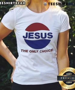 Alt Text: Jalen Williams wearing a Jesus The Only Choice Pepsi ladies tee, showcasing a stylish and faith-inspired look.