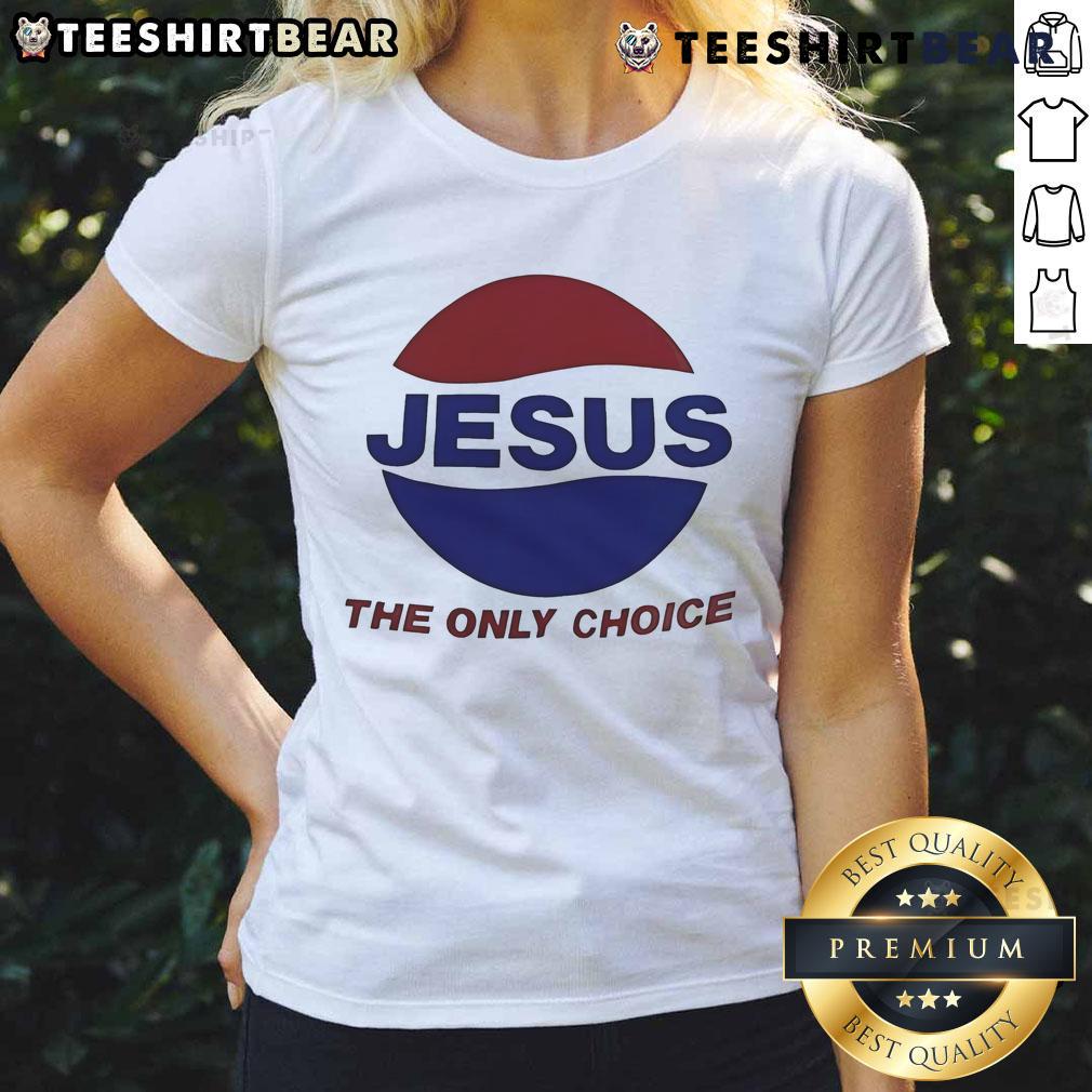 Good Jalen Williams Wearing Jesus The Only Choice Pepsi Ladies Tee Alt Text: Jalen Williams wearing a Jesus The Only Choice Pepsi ladies tee, showcasing a stylish and faith-inspired look.