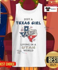 Texas girl wearing a stylish tank top in Utah, showcasing a blend of Southern charm and Western vibes.