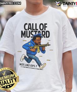 Good Kendrick Lamar Call Of Mustard Not Like Ops 7 T-Shirt featuring vibrant graphics and stylish streetwear design.