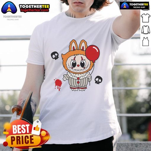 Good Labubu Pennywise The Monsters Halloween T-Shirt featuring a spooky design perfect for Halloween festivities.