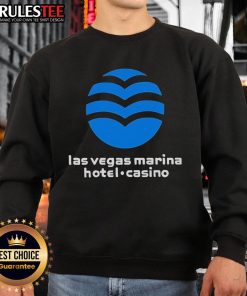 Alt Text: Cozy Good Las Vegas Marina Hotel Casino sweatshirt featuring a stylish design, perfect for fans and visitors.