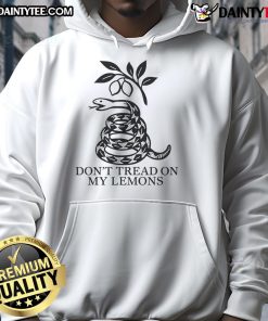 Good Leisha Don't Tread On My Lemons hoodie featuring vibrant lemon graphics and a stylish design perfect for casual wear.
