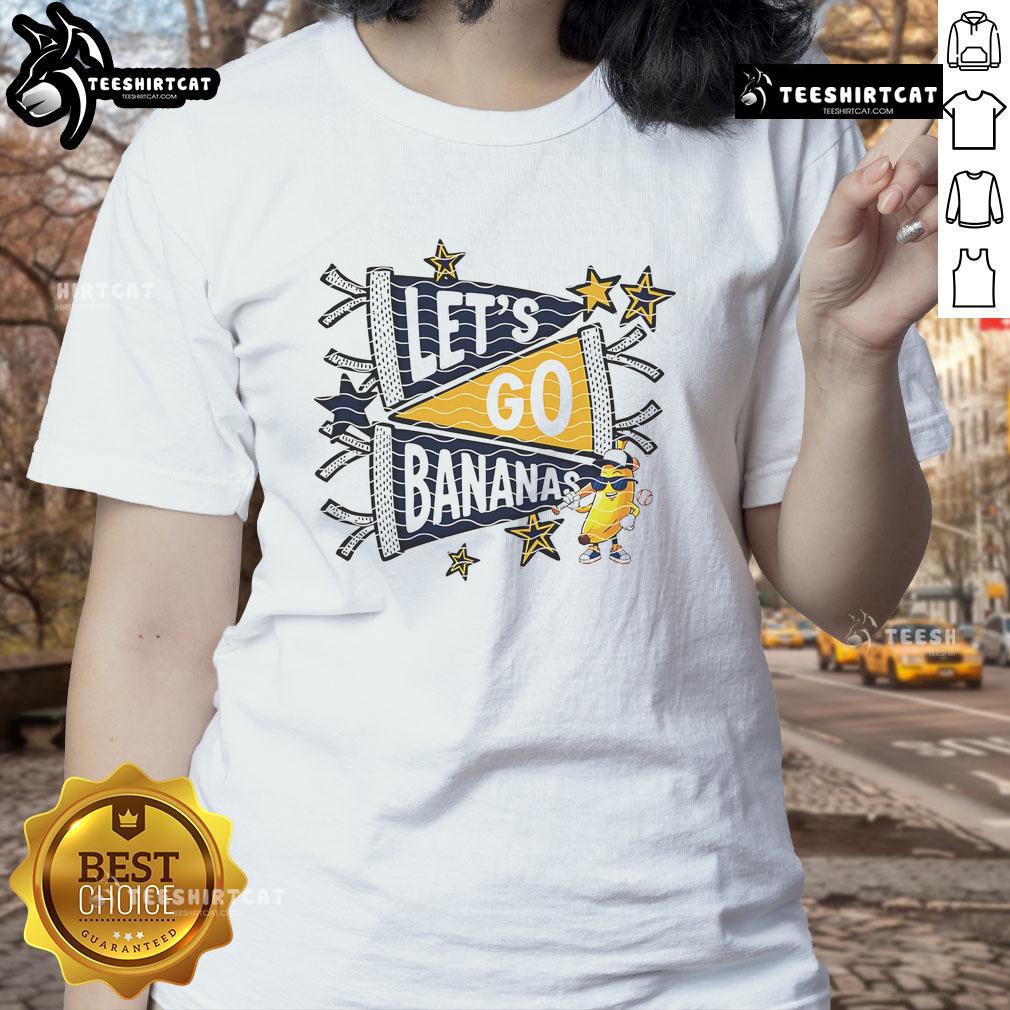 Good Let'S Go Banana Baseball Ladies Tee Good Lets Go Banana Baseball Ladies Tee featuring a fun banana graphic and sporty design for women who love baseball.