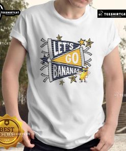 Good Lets Go Banana Baseball T-Shirt featuring a fun banana graphic and vibrant colors, perfect for baseball fans.