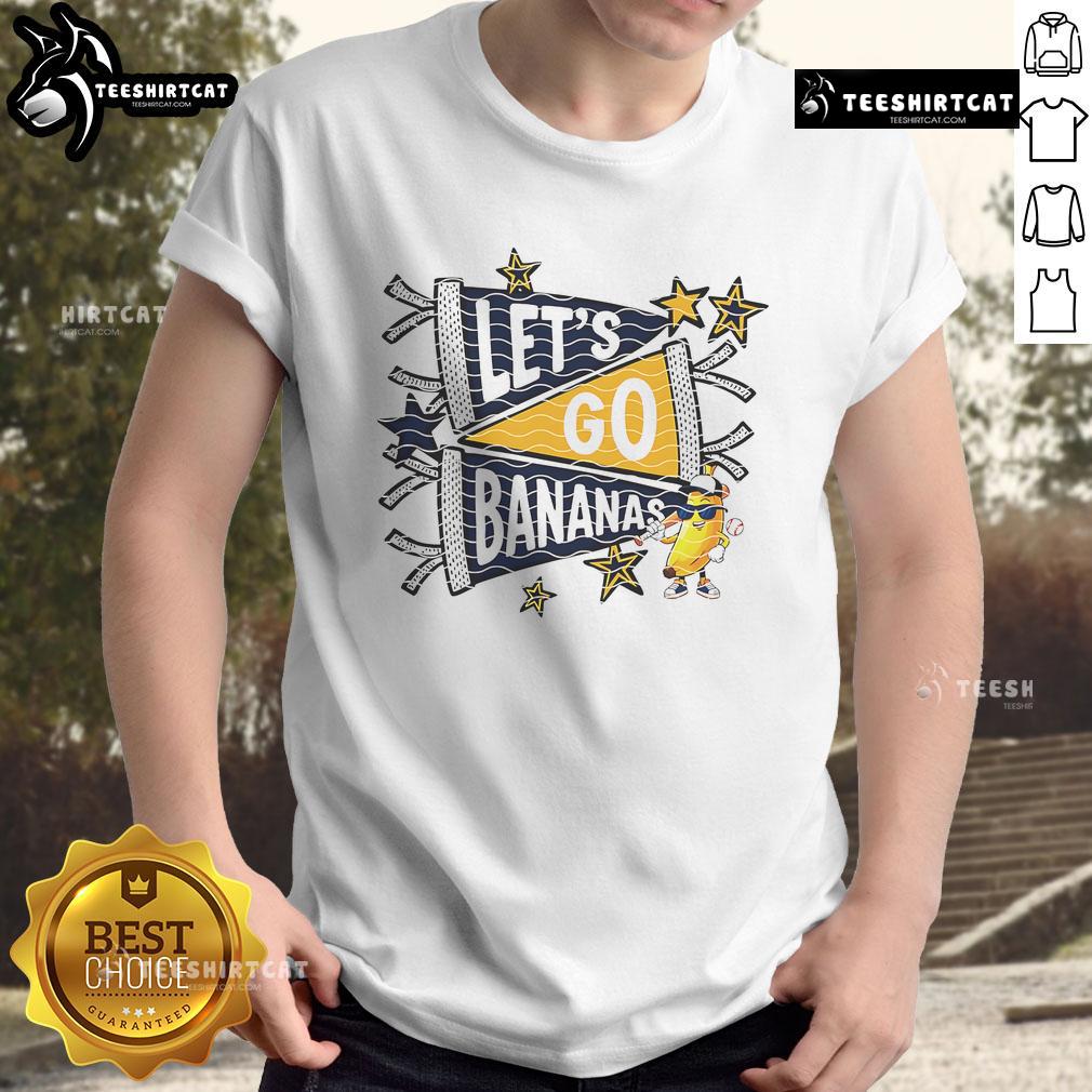 Good Let'S Go Banana Baseball T Shirt Good Lets Go Banana Baseball T-Shirt featuring a fun banana graphic and vibrant colors, perfect for baseball fans.