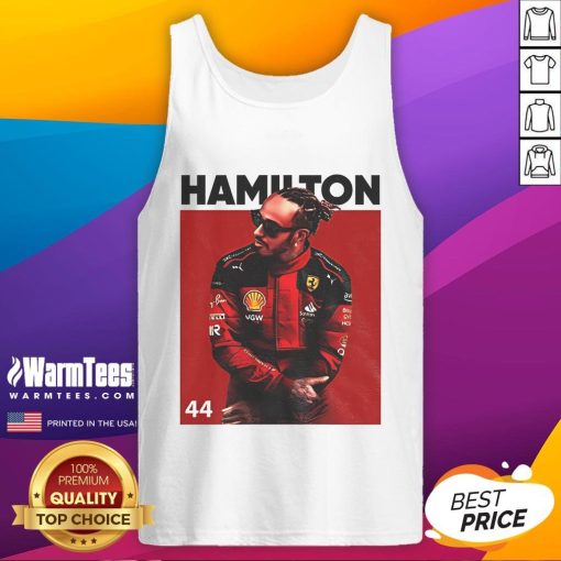 Good Lewis Hamilton Formula One 2025 tank top featuring a stylish design perfect for racing fans and summer wear.
