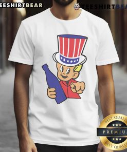 Good Little Uncle Sam Ringer T-Shirt featuring a vintage design, perfect for patriotic celebrations and casual wear.