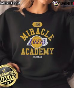 Good Los Angeles Lakers Miracle Academy NBA Collection Sweatshirt in vibrant colors, perfect for fans and casual wear.