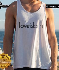 Good Love Islam tank top featuring a stylish design with vibrant colors and Islamic motifs, perfect for casual wear.