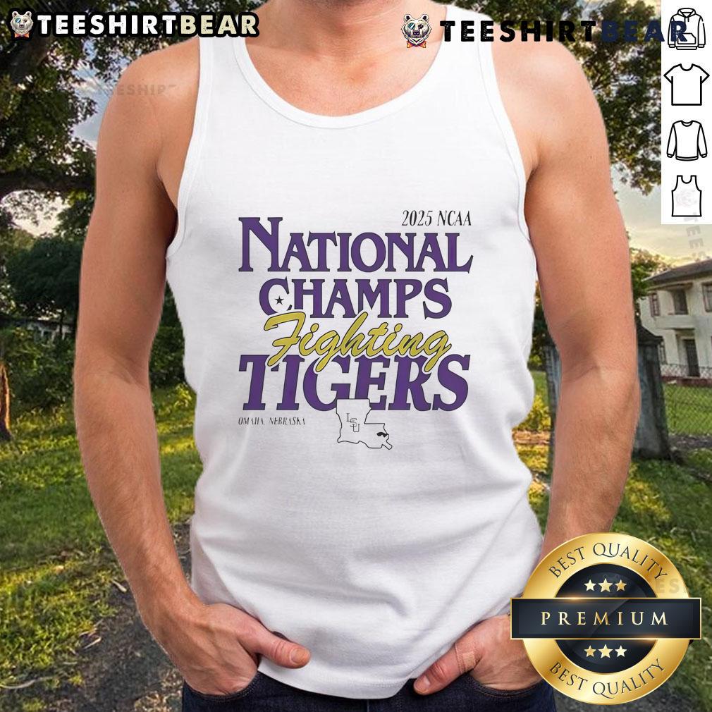 Good Lsu Tigers 2025 Ncaa National Champs Fighting Tigers Tank Top Good LSU Tigers 2025 NCAA National Champs tank top featuring vibrant Fighting Tigers design, perfect for fans.