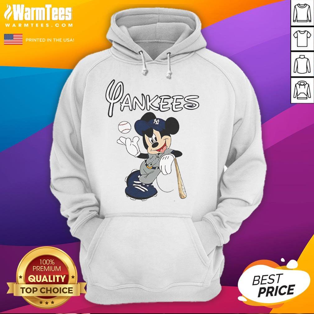Good Mickey New York Yankees Baseball Hoodie Alt Text: Stylish Good Mickey New York Yankees baseball hoodie featuring iconic logo and vibrant colors for fan fashion.