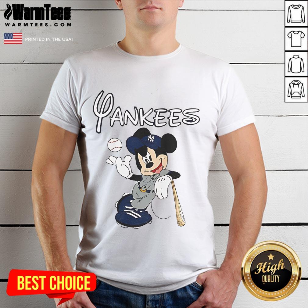 Good Mickey New York Yankees Baseball T Shirt Good Mickey New York Yankees baseball T-shirt featuring iconic MLB logo and vibrant graphics for fans.
