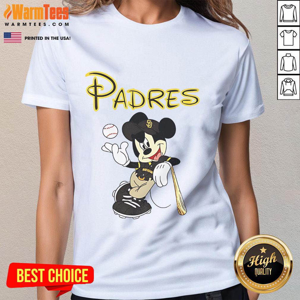 Good Mickey San Diego Padres Baseball Ladies Tee Good Mickey San Diego Padres baseball ladies tee featuring a stylish design in team colors, perfect for fans.