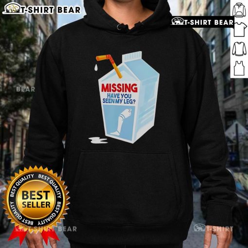 Good Missing Have You Seen My Leg Milk Box Hoodie design featuring playful graphics and vibrant colors.