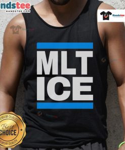 Good MLT Ice Anti-Fascist Tank Top featuring bold anti-fascist graphics, perfect for summer activism and casual wear.