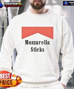 Good Mozzarella Sticks logo sweatshirt featuring a fun design for food lovers and casual wear enthusiasts.