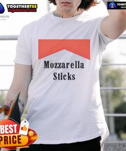 Good Mozzarella Sticks logo T-shirt featuring a playful design perfect for food lovers and cheese enthusiasts.