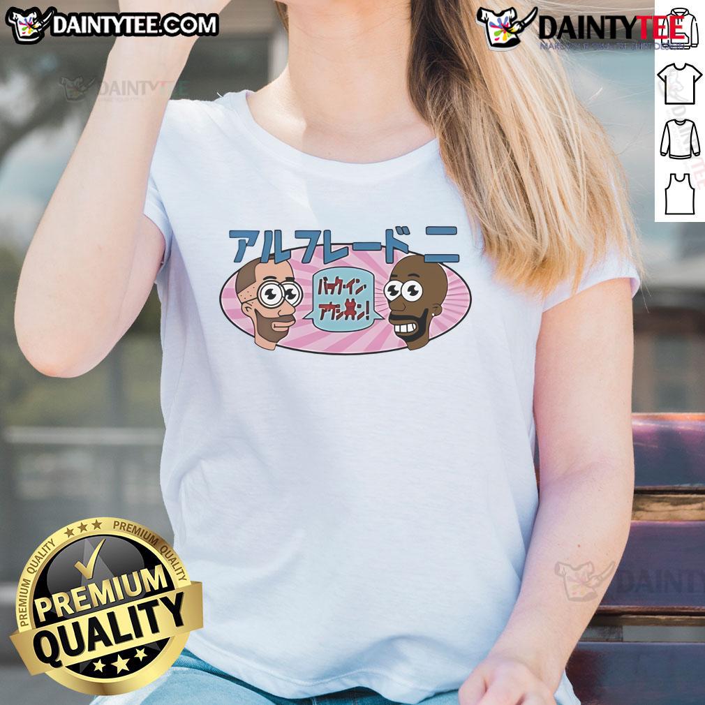 Good Mr. Noodle Cartoon Ladies Tee Good Mr. Noodle cartoon ladies tee featuring playful designs of Mr. Noodle and vibrant colors for fun fashion.