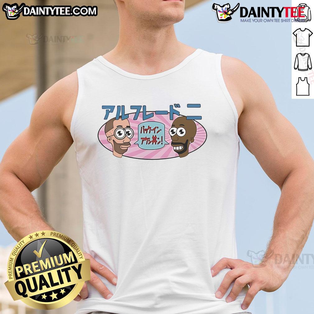 Good Mr. Noodle Cartoon Tank Top Good Mr. Noodle cartoon tank top featuring colorful graphics of the playful character, perfect for fans of the show.