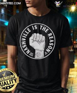 Good Nashville Is The Reason Circle Logo T-Shirt, established 2014, featuring a stylish circular design for fans.