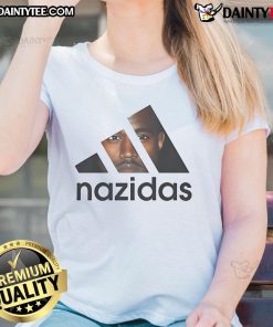 Good Nazidas Kanye West logo ladies tee in stylish design, perfect for fans of hip-hop fashion and streetwear culture.