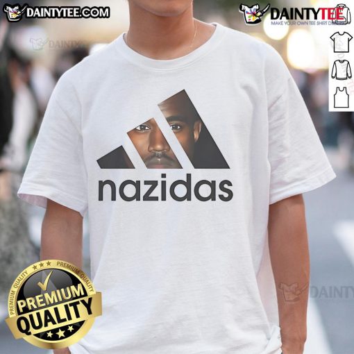Good Nazidas Kanye West Logo T-Shirt featuring a bold graphic design, perfect for fans of Kanye West and streetwear fashion.