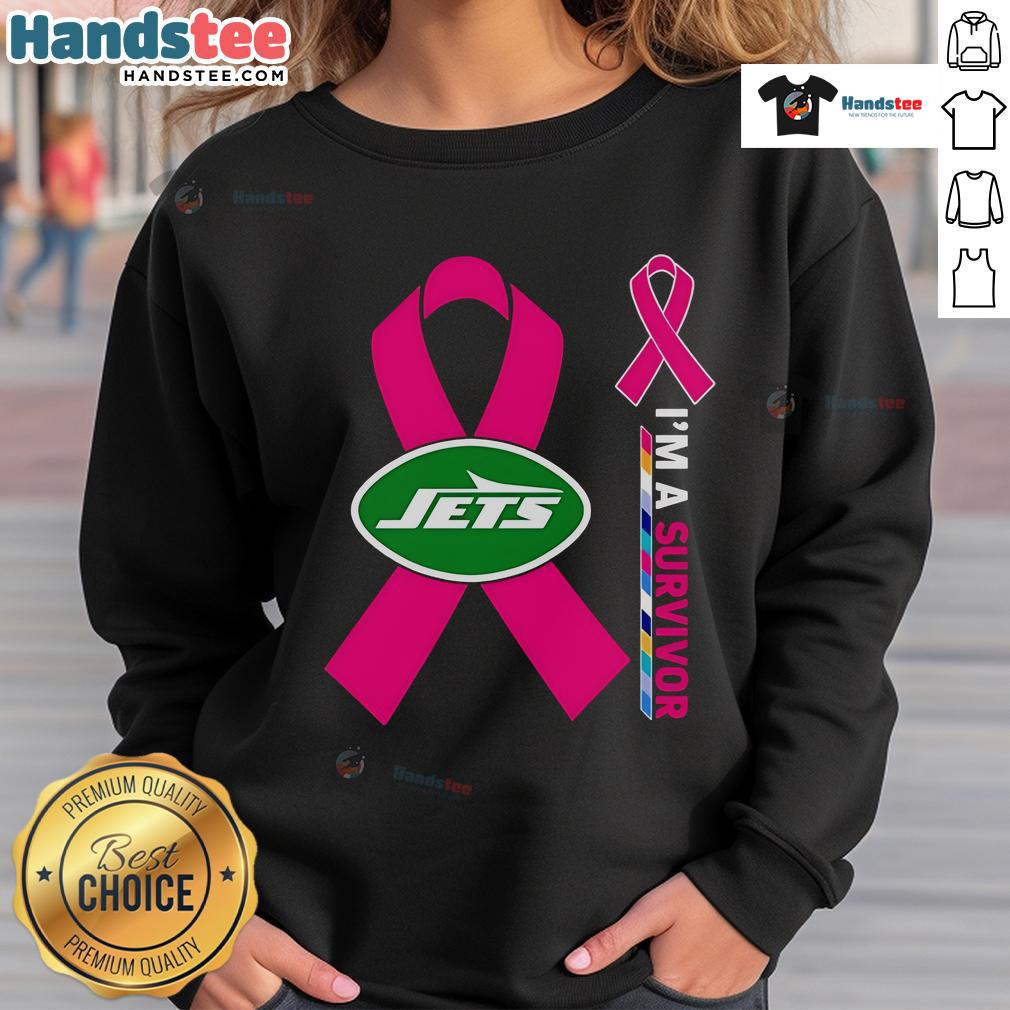 Good New York Jets X Cancer Awareness I'M A Survivor Sweatshirt Good New York Jets X Cancer Awareness 'I'm A Survivor' sweatshirt featuring bold graphics and vibrant team colors.