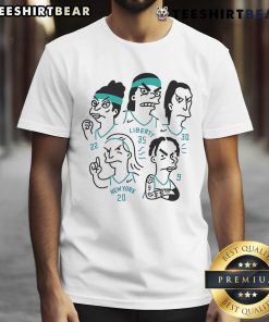 Good New York Liberty T-Shirt featuring Sabrina Ionescu, Courtney Vandersloot, Breanna Stewart, Jonquel Jones, and Betnijah Laney.