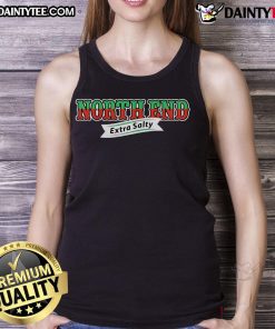 Good North End Extra Salty Tank Top featuring a trendy design perfect for summer styles and beachwear fashion.