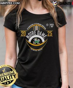 Good Notre Dame 2025 Ladies Tee featuring vibrant design, perfect for fans in New Orleans, Louisiana.